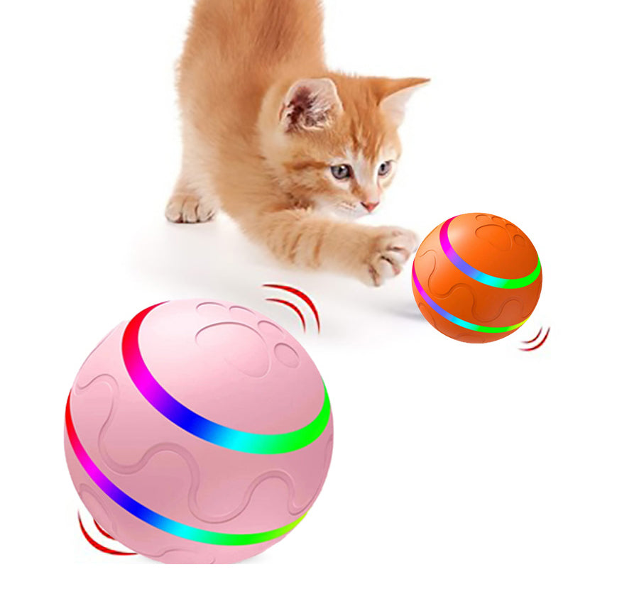 Smart Interactive Cat Ball – USB Rechargeable Self-Moving Toy